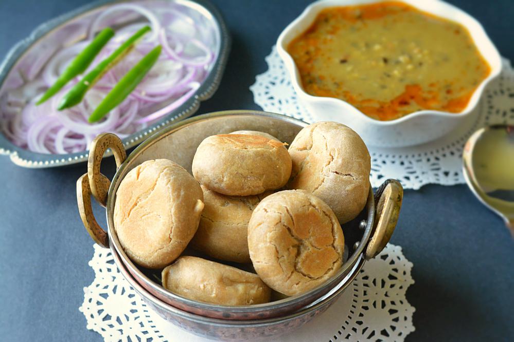Indian Delicacies - Dal Baati Churma