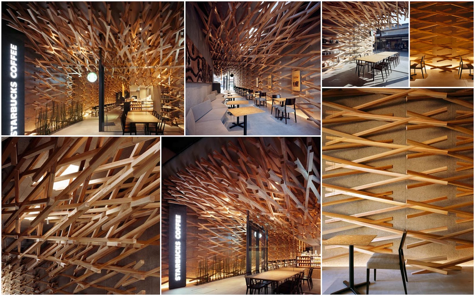 Starbucks coffee Japan by Kengo Kuma